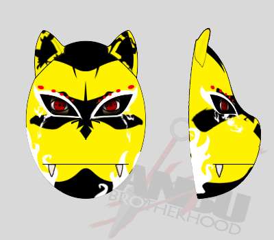 Customized  Command level Yellow K9 Mask